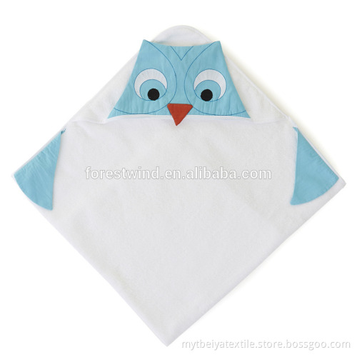 Wholesale High Quality 100% Cotton Hooded Baby Bath Towel